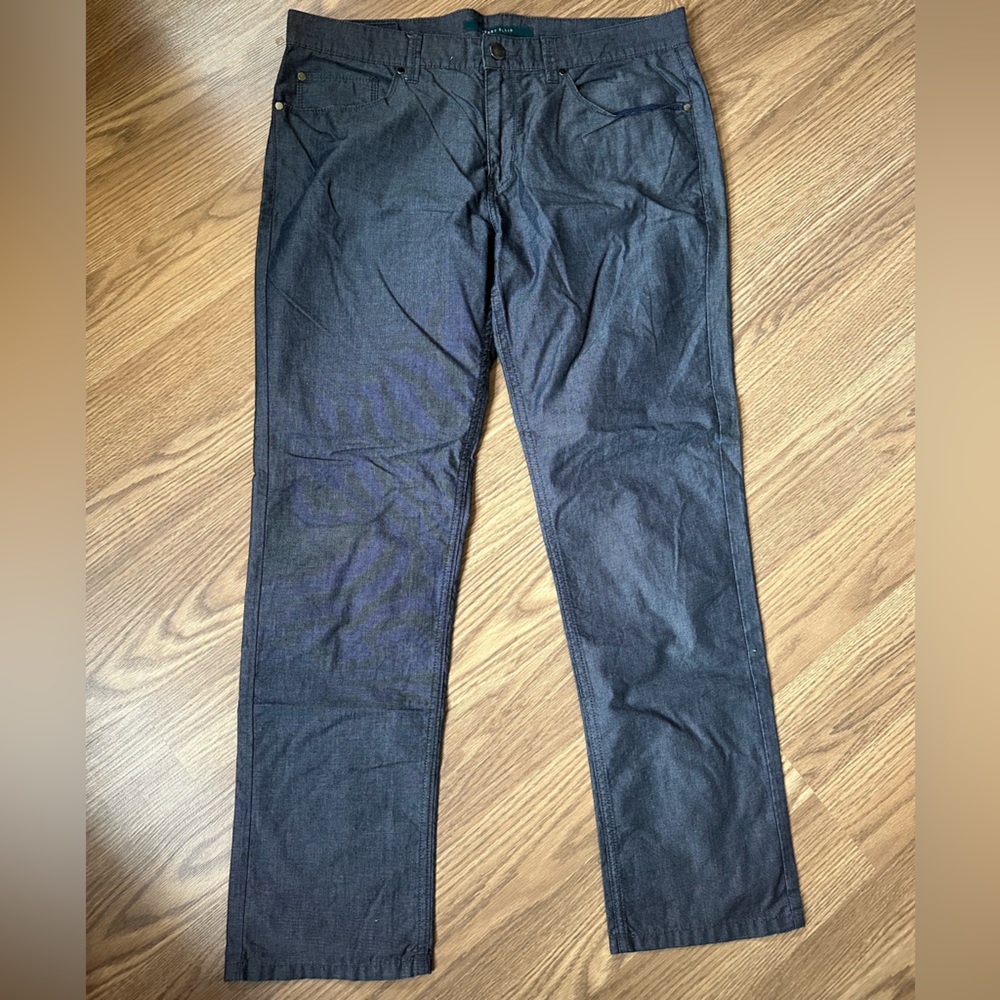 Men’s Perry Ellis Slim Straight Dress Pants - Dark Grey